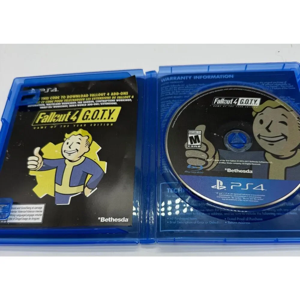 Fallout 4 G.O.T.Y. Edition For PS4 Game Of The Year Edition Complete Poster‎